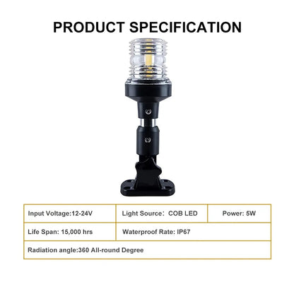 NEW Fold Down 360 Degree LED Anchor Light