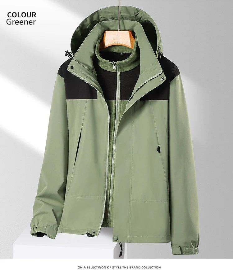 Outdoors Clothing 3 In 1 Men Women  Cold-proof Windbreaker