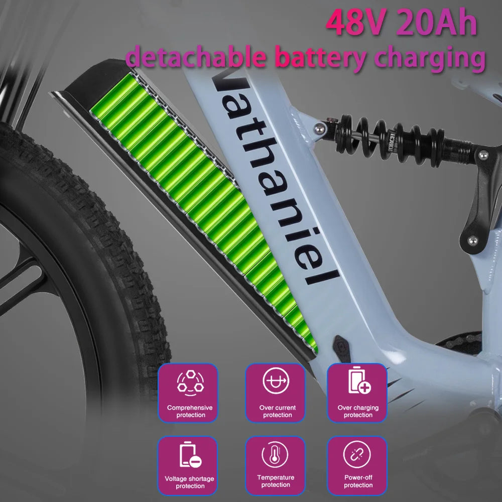 Nathaniel SYR09  26*4.0 electric bike, dual motor 2000W