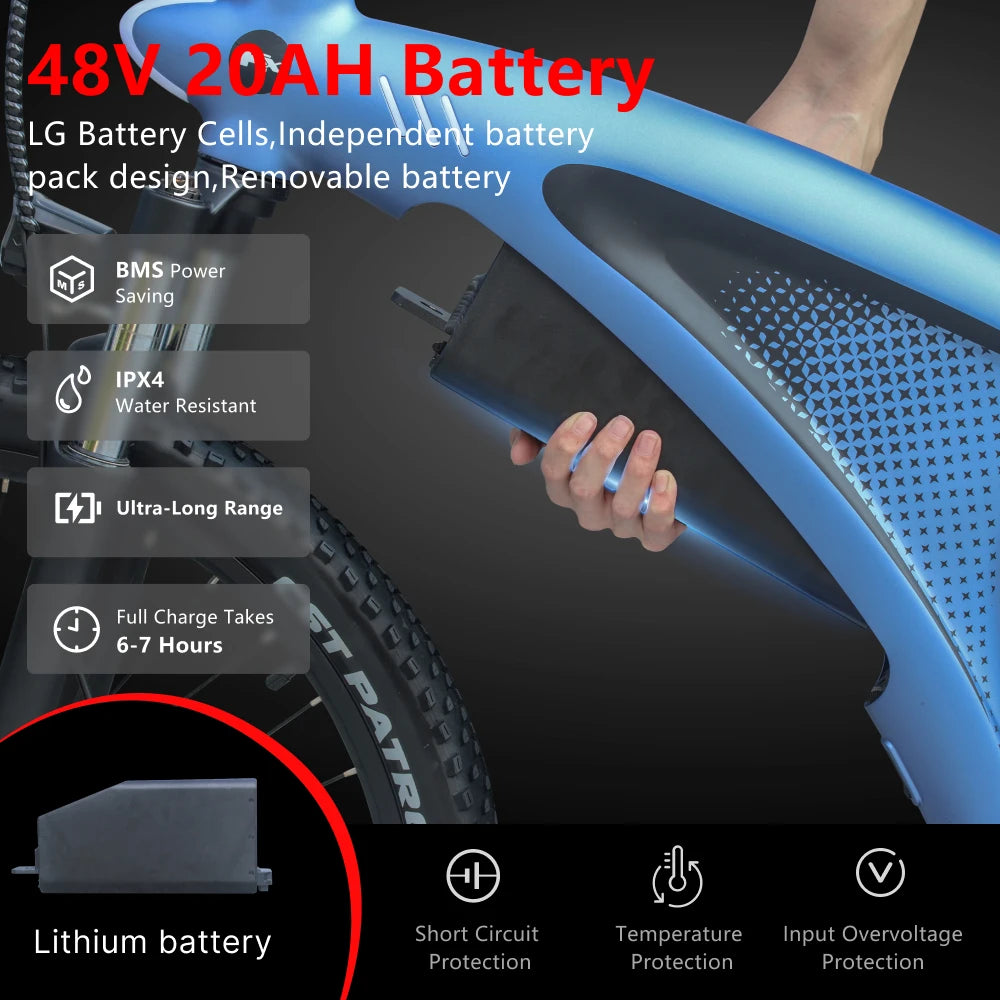 HUANCI Q5 electric bike 2000W 27.5 Inch