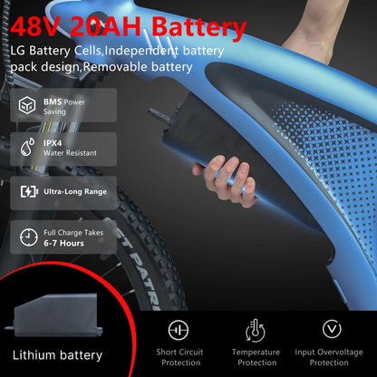 HUANCI Q5 electric bike 2000W 27.5 Inch