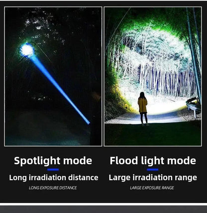 10000W Rechargeable Flash Light Emergency Spotlight