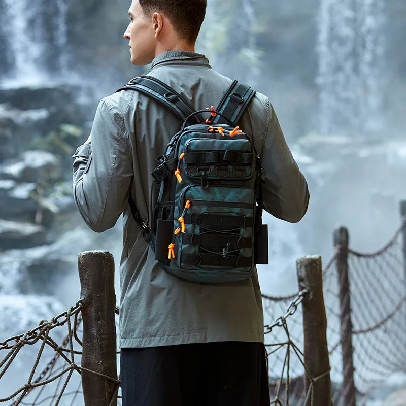 Fishing Lure Backpack with Rod Holder