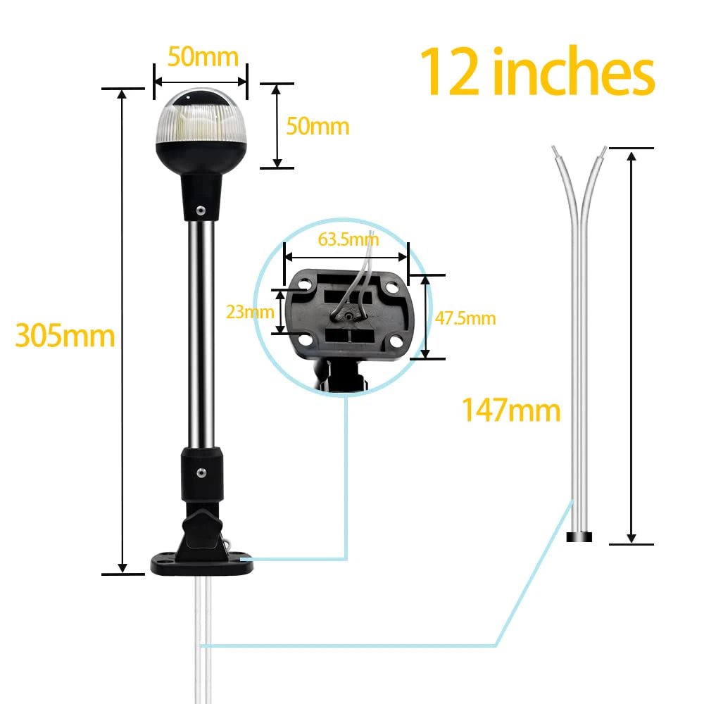 NEW Fold Down 360 Degree LED Anchor Light