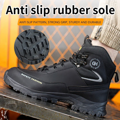 Waterproof Work Boots Men's Safety Steel Toe