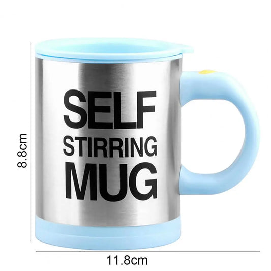 Mug 400ml Self Stirring  Stainless Steel with Lid