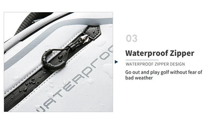 PGM High Capacity Golf Bag Four Wheel Waterproof Microfiber Leather