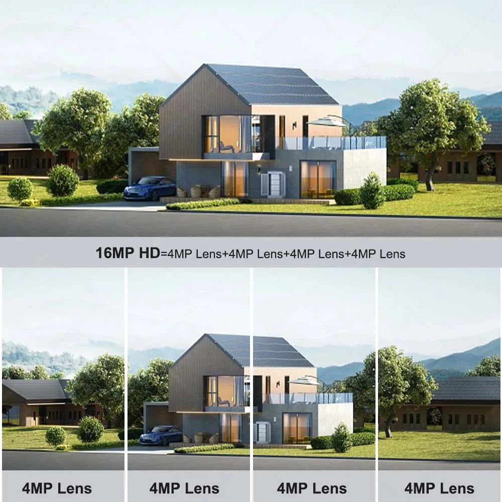 8K 16MP WiFi 10X Zoom  Motion Detection Surveillance Camera