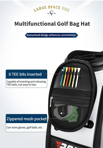 PGM High Capacity Golf Bag Four Wheel Waterproof Microfiber Leather