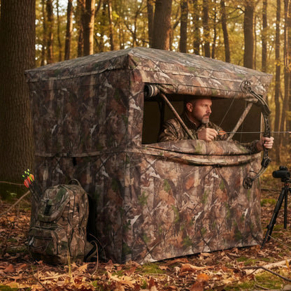 Camouflage Pop-Up Hunting Blind Easy Setup