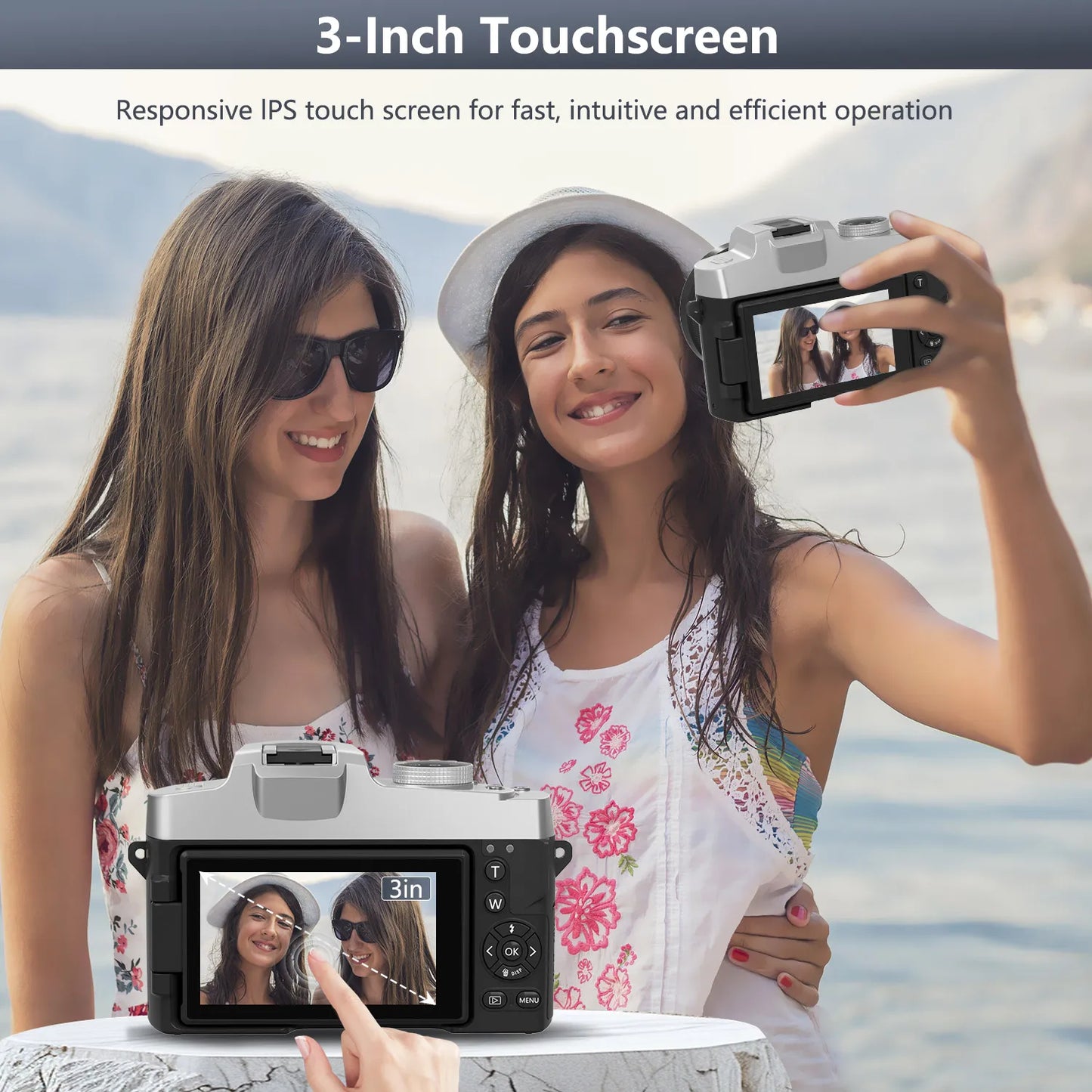 75MP Digital Camera With Flip Screen &18X Digital Zoom