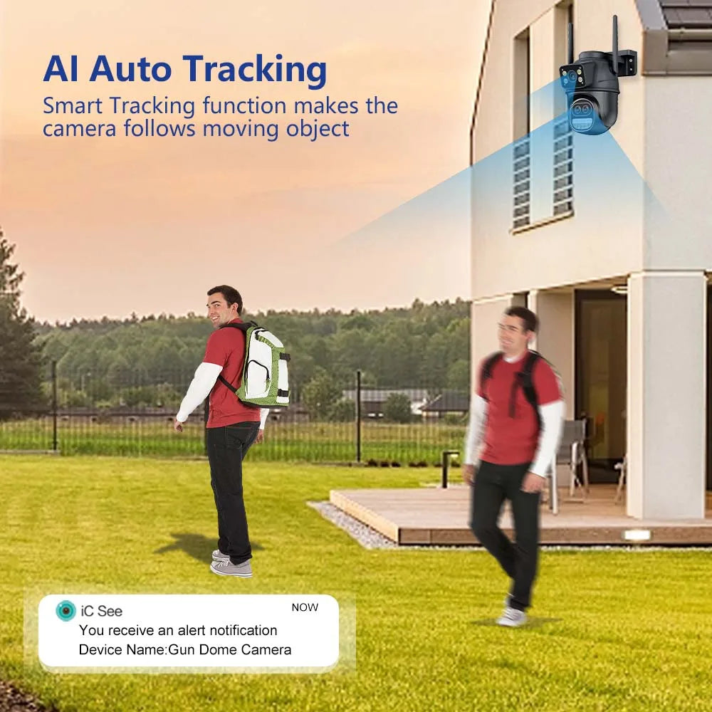 12MP 6K Outdoor WIFI CCTV 8MP Surveillance Cam