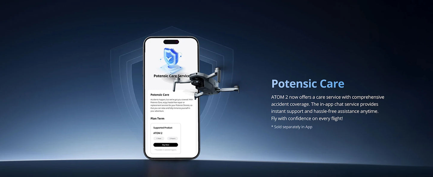 Potensic ATOM 2 Camera Drone, 4K HDR Video, 8K Photo