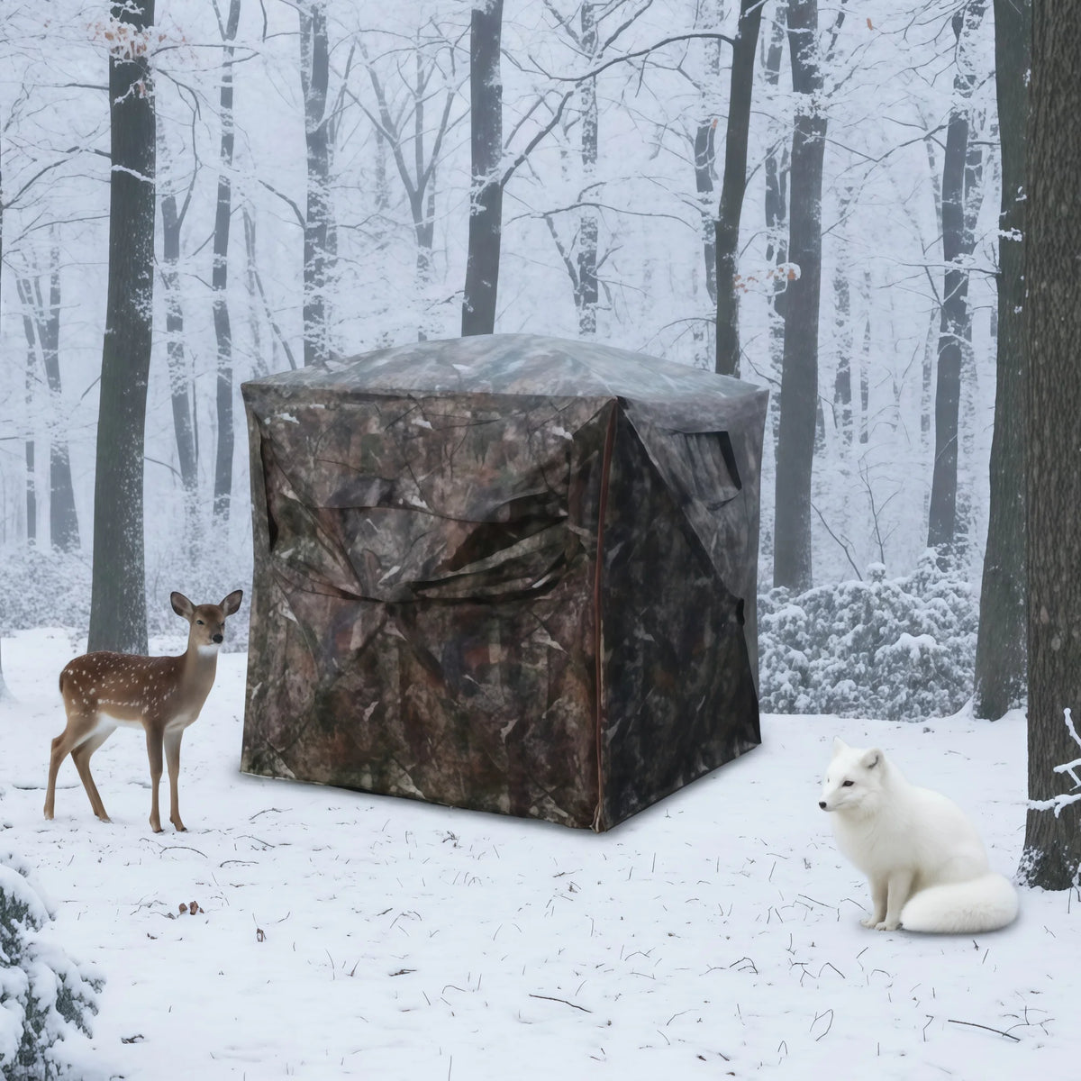 Camouflage Pop-Up Hunting Blind Easy Setup