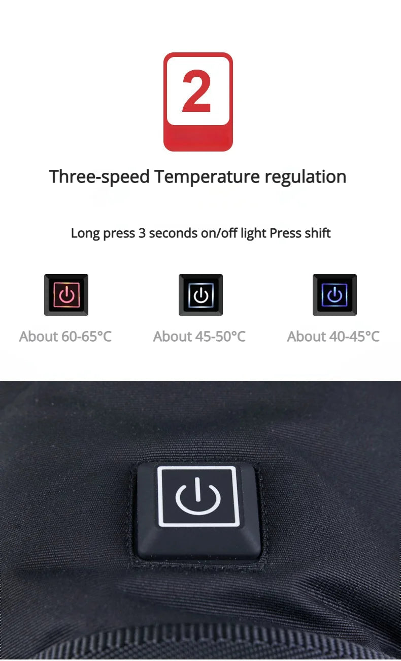 Rechargeable Heated Gloves With Touch screen