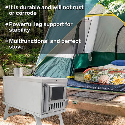 Outdoor Tent Stove Portable Heater Wood Burning Stove