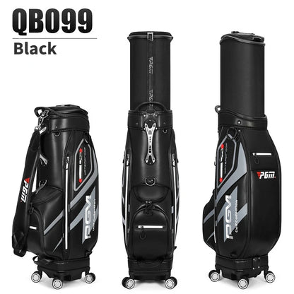 PGM High Capacity Golf Bag Four Wheel Waterproof Microfiber Leather