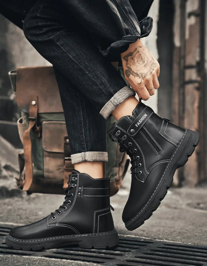 Men's Work Boots Spring Autumn Anti-slip Waterproof
