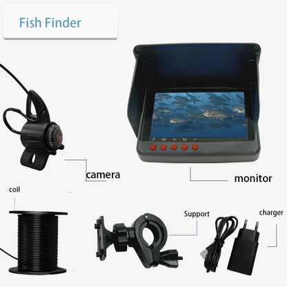 4K Camera Kit  5'' HD Display Underwater Fishing Camera