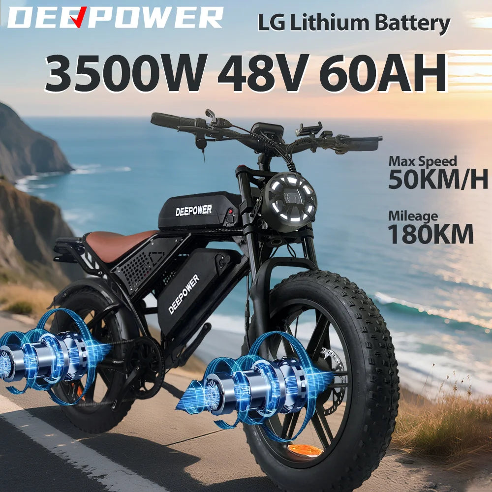 Deepower S8 2000W+1500W Dual Motor Electric Bike