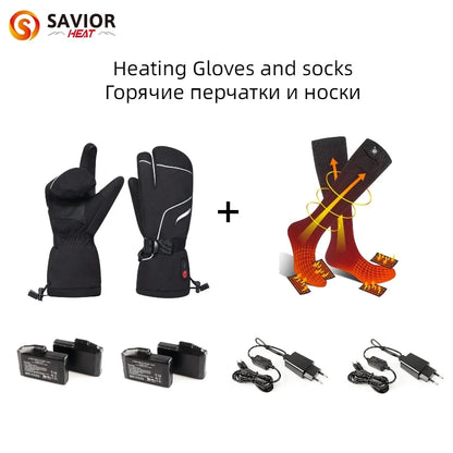 SAVIOR HEAT Heated Gloves with Rechargeable Battery