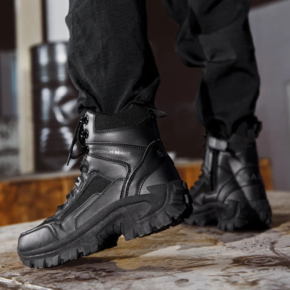 Mens Climbing Boots Wear-resistant Puncture-resistant