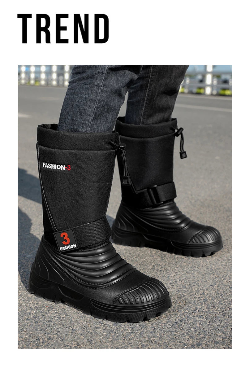 Men's Snow Boots Waterproof Non-slip