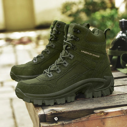 Mens Climbing Boots Wear-resistant Puncture-resistant