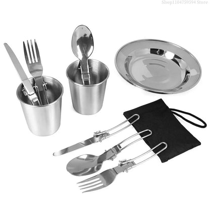 Outdoor cooking equipment - 2-3 person camping pot set