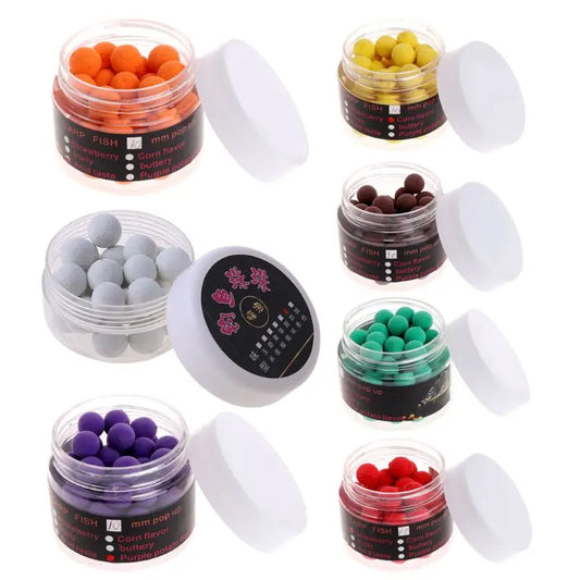 Floating Fishing Lure with Beads, Artificial Baits, 1 Box