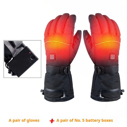 Rechargeable Heated Gloves With Touch screen