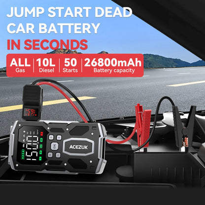 3000A/4000A/5000A Jump Starter External Battery 12V Starting Device