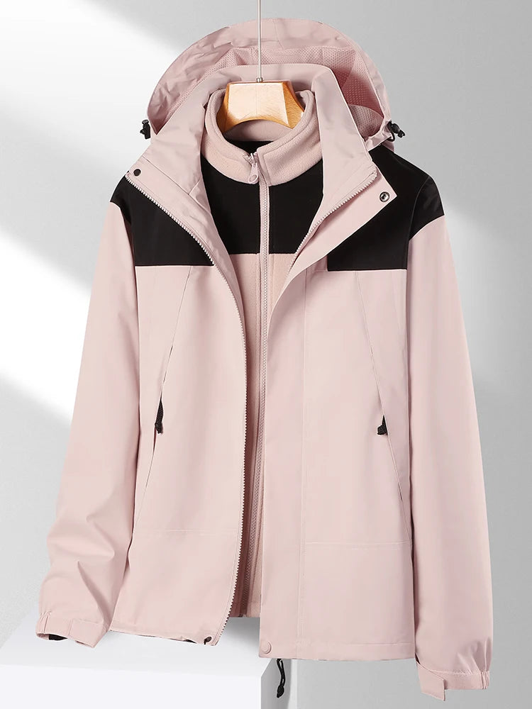 Outdoor Clothing 3 In 1 Men Women  Cold-proof Windbreaker