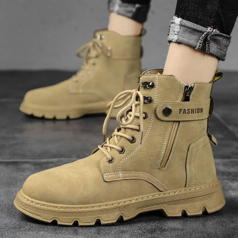Men's Work Boots Spring Autumn Anti-slip Waterproof