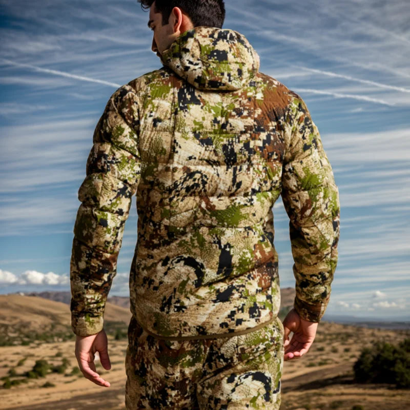 Men's Kelvin Light down winter camo jacket