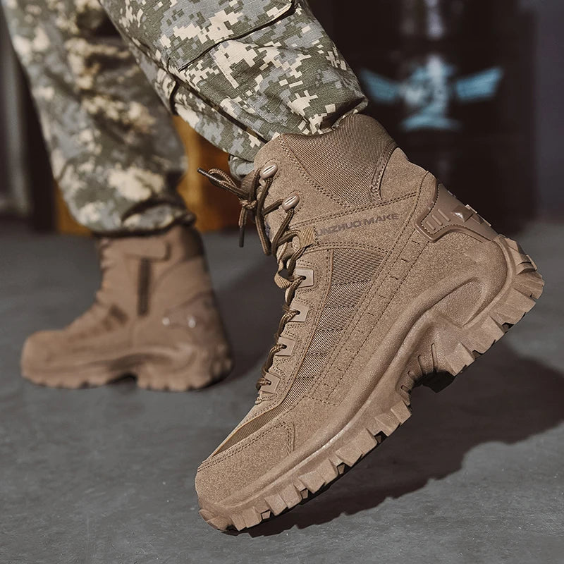 Men's Desert Combat  Non-slip Tactical Hiking Boots
