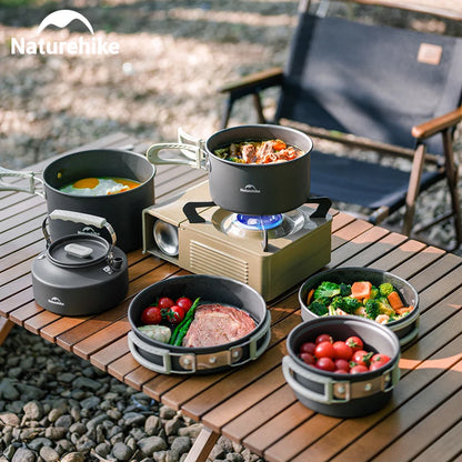 Naturehike Camping Pot Set 4-7 Persons Aluminum Alloy Cookware