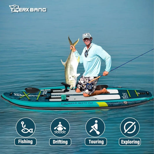 11'x47''x6'' Inflatable Fishing Kayak, High-Performance