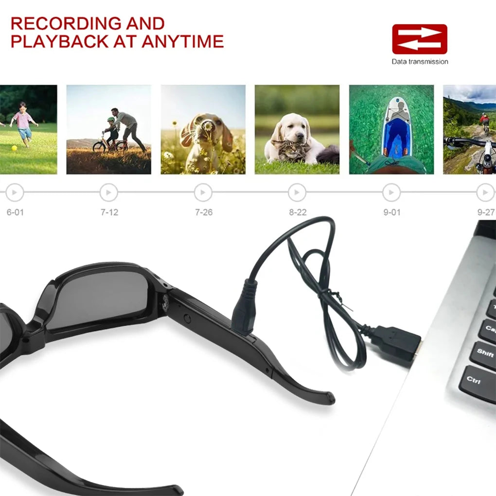 Wearable Portable Mini Glasses  Camcorder For Driving