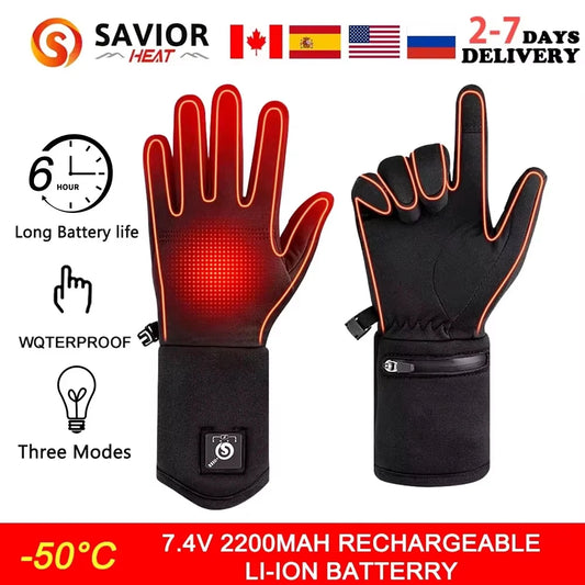 Savior Electric Heated Glove Liners for Men Women Rechargeable