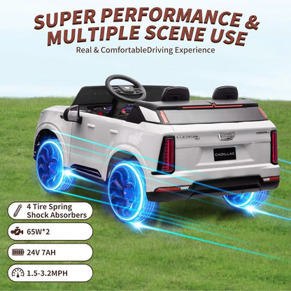 24V Ride On Car, Electric Vehicle With Remote Control, 2 Seater