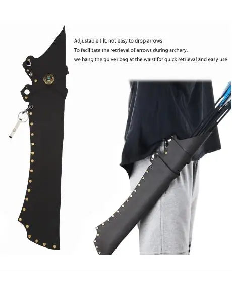 Leather Quiver 20 Arrow Capacity