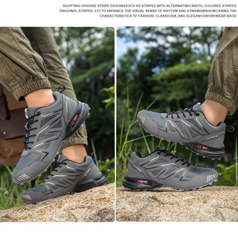 Men's Outdoor Waterproof Leather Hiking Shoes