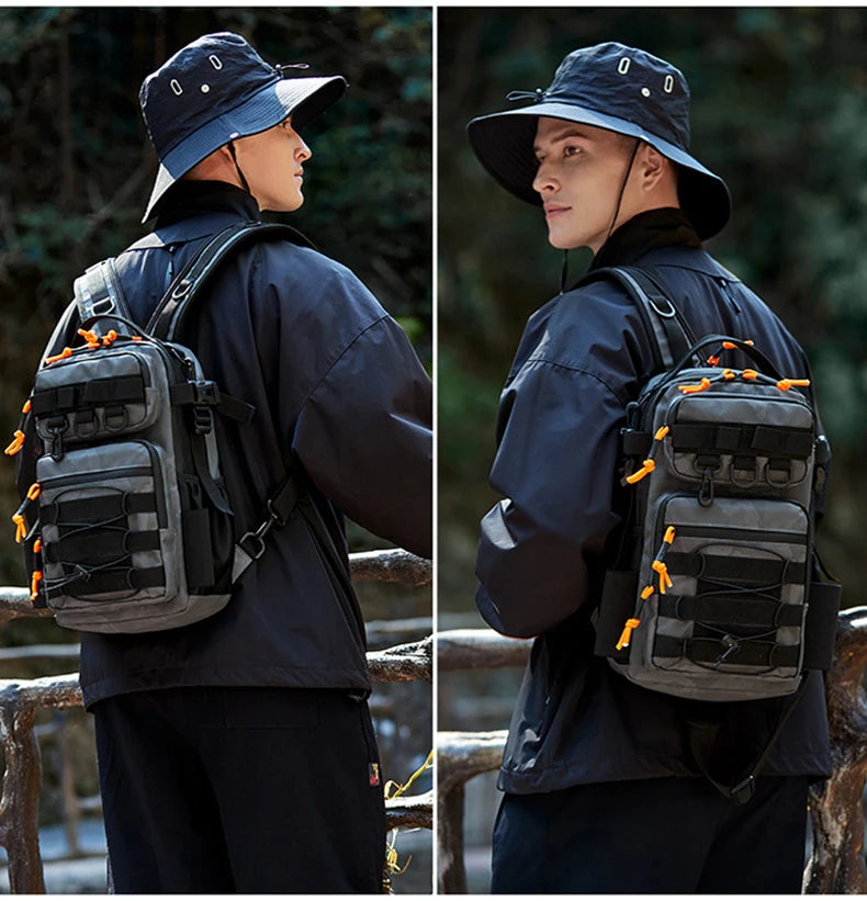 Fishing Lure Backpack with Rod Holder