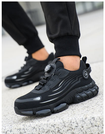 Soft sole comfortable anti-smash anti-puncture safety shoe