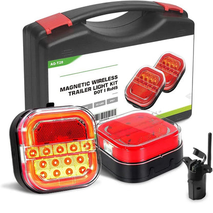 Magnetic Wireless LED Trailer Tail Light Rechargeable
