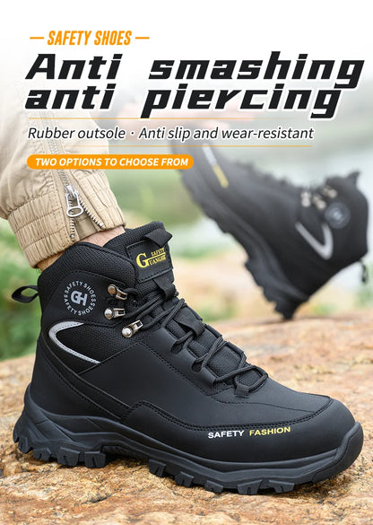 Waterproof Work Boots Men's Safety Steel Toe