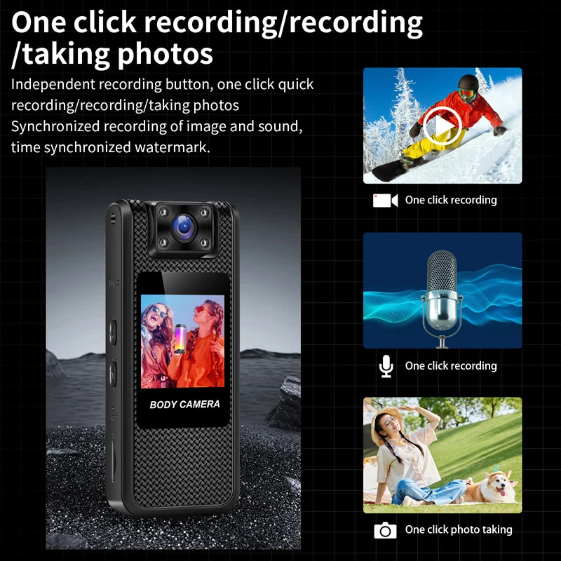 Xiaomi Smart Bodycam HD Wifi Infrared Night Vision