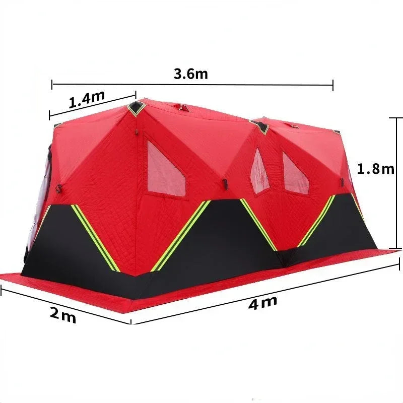 Winter Ice Fishing Tent Triple Thick Cotton  Wind Proof Waterproof