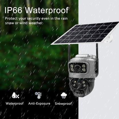 8MP 4K Solar Camera 4G Wifi Outdoor Dual Lens